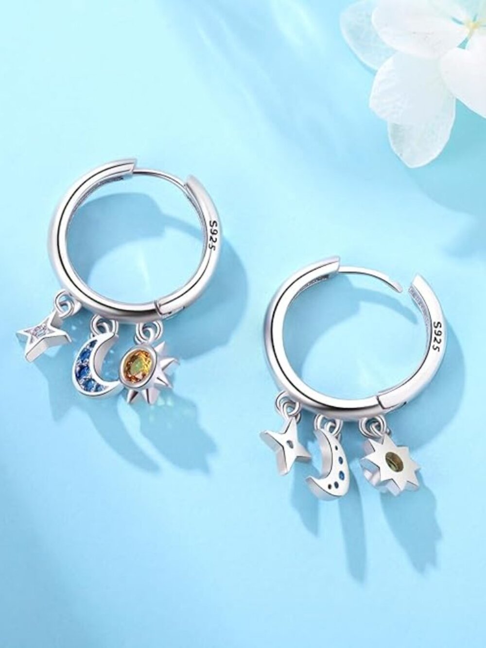 BRAND NEW 925 Sterling Silver Dangle Earrings - Picture 5 of 5